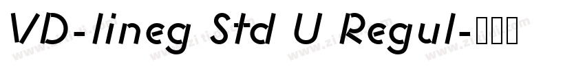 VD-lineg Std U Regul字体转换